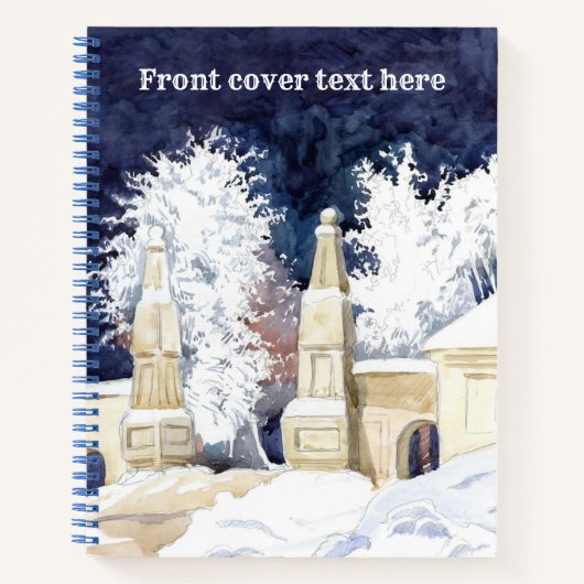 Carnet Porte d'hiver la nuit (Devant)