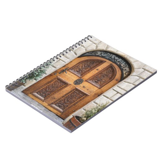 Carnet Porte en bois sculpté (Côté gauche)