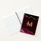 Carnet Porte en marbre rouge et or (Intérieur)