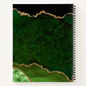 Carnet Porte en marbre vert et or (Dos)