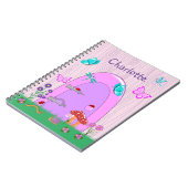 Carnet Porte Fée Rose Cute (Côté gauche)