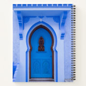 Carnet Porte marocaine bleue (Dos)