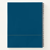 Carnet Portefeuille de planification immobilière - Bleu | (Dos)
