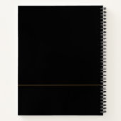 Carnet Portefeuille de planification immobilière - Noir | (Dos)