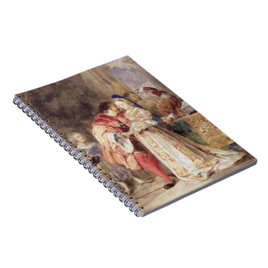 Carnet Portia et Bassanio, c.1826 (la semaine, encre (Côté Droit)