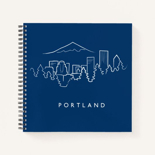 Carnet Portland Skyline (Devant)