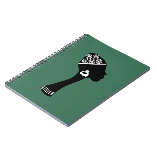 Carnet portrait abstrait afro-américain (Côté gauche)