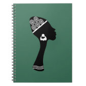 Carnet portrait abstrait afro-américain (Devant)