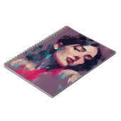 Carnet Portrait Abstrait de Lumière Néon (Côté gauche)