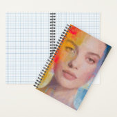 Carnet Portrait Abstrait Vibrant à l'Impasto (À l'intérieur)