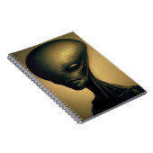 Carnet Portrait Alien tiré à la main (Côté Droit)