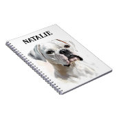 Carnet Portrait Boxer personnalisé (Côté Droit)