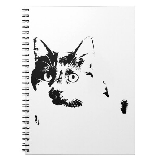 Carnet Portrait Chat à surveiller (Devant)