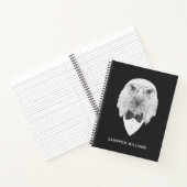 Carnet Portrait d'aigle classique | Ajouter Votre Nom (Intérieur)