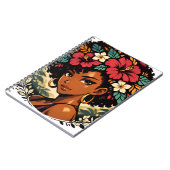 Carnet Portrait d'anime de fille noire féroce (Côté gauche)