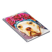 Carnet Portrait d'aquarelle de l'âme douce Pitbull pour a (Côté Droit)