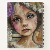 Carnet Portrait d'art en collage multimédia (1) (Dos)