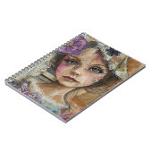 Carnet Portrait d'art en collage multimédia (1) (Côté gauche)