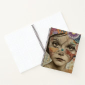 Carnet Portrait d'art en collage multimédia (10) (Intérieur)