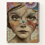 Carnet Portrait d'art en collage multimédia (10) (Dos)