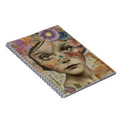 Carnet Portrait d'art en collage multimédia (10) (Côté Droit)