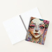 Carnet Portrait d'art en collage multimédia (11) (Intérieur)
