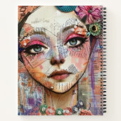 Carnet Portrait d'art en collage multimédia (11) (Dos)
