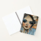 Carnet Portrait d'art en collage multimédia (12) (Intérieur)