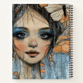 Carnet Portrait d'art en collage multimédia (12) (Dos)