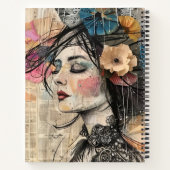 Carnet Portrait d'art en collage multimédia (2) (Dos)