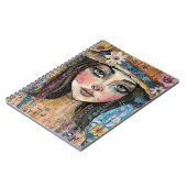 Carnet Portrait d'art en collage multimédia (3) (Côté gauche)