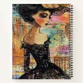 Carnet Portrait d'art en collage multimédia (4) (Dos)