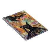 Carnet Portrait d'art en collage multimédia (4) (Côté Droit)