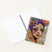 Carnet Portrait d'art en collage multimédia (5) (Intérieur)