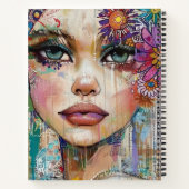 Carnet Portrait d'art en collage multimédia (6) (Dos)