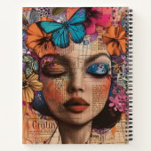 Carnet Portrait d'art en collage multimédia (7) (Dos)