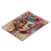 Carnet Portrait d'art en collage multimédia (7) (Côté gauche)