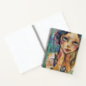 Carnet Portrait d'art en collage multimédia (8) (Intérieur)