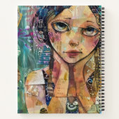 Carnet Portrait d'art en collage multimédia (8) (Dos)