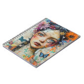 Carnet Portrait d'art en collage multimédia (9) (Côté gauche)