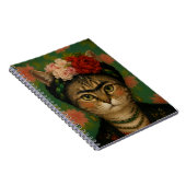Carnet Portrait de chat de Frida Kahlo, impression d'art (Côté Droit)