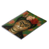 Carnet Portrait de chat de Frida Kahlo, impression d'art (Côté gauche)