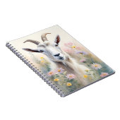 Carnet Portrait de chèvre de champ pastel doux (Côté Droit)