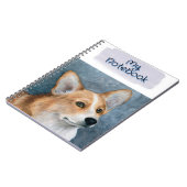 Carnet Portrait de Chien de Corgi 89 art (Côté gauche)