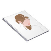 Carnet Portrait de contours moderne (Côté Droit)