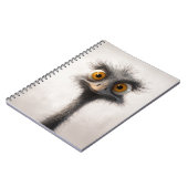 Carnet Portrait de dessin à l'autruche (Côté gauche)