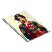 Carnet Portrait de femme coréenne moderne en Hanbok (Côté Droit)