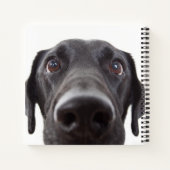 Carnet Portrait de fermeture Black Labrador (Dos)