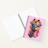 Carnet Portrait de girafe de style graffiti-58567 (Intérieur)