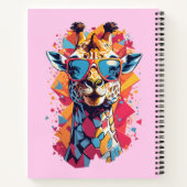 Carnet Portrait de girafe de style graffiti-58567 (Dos)